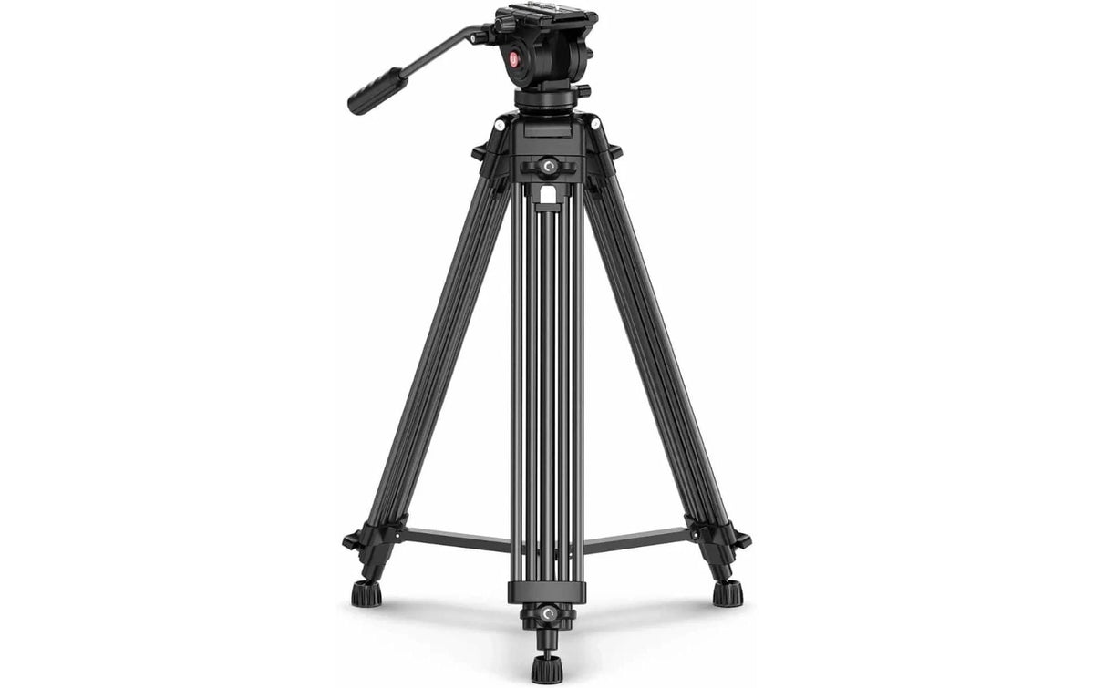 Ulanzi MT-81 Videostativ – Fluidkopf, 3 Sektionen, bis 155 cm, 8 kg Traglast – Schwarz
