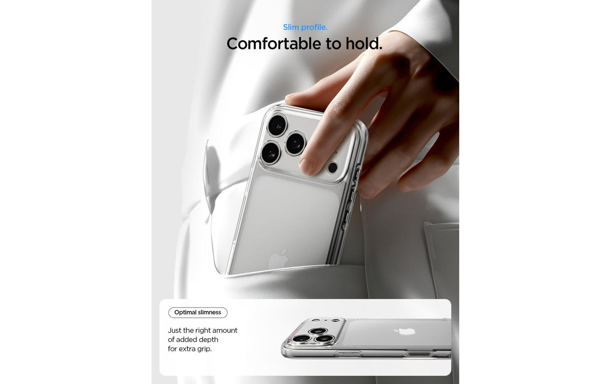 Spigen Ultra Hybrid Backcover – für Apple iPhone 17 Pro, PC+TPU, Transparent
