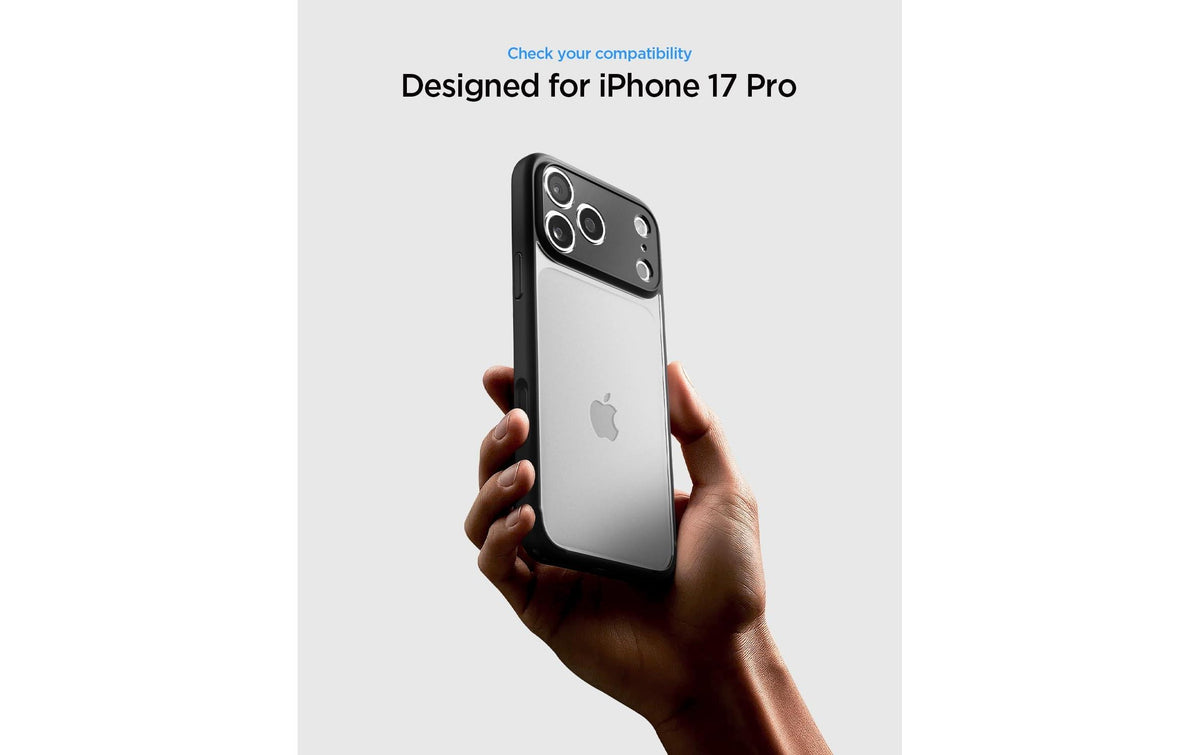 Spigen Ultra Hybrid Backcover – für Apple iPhone 17 Pro, PC+TPU, Transparent