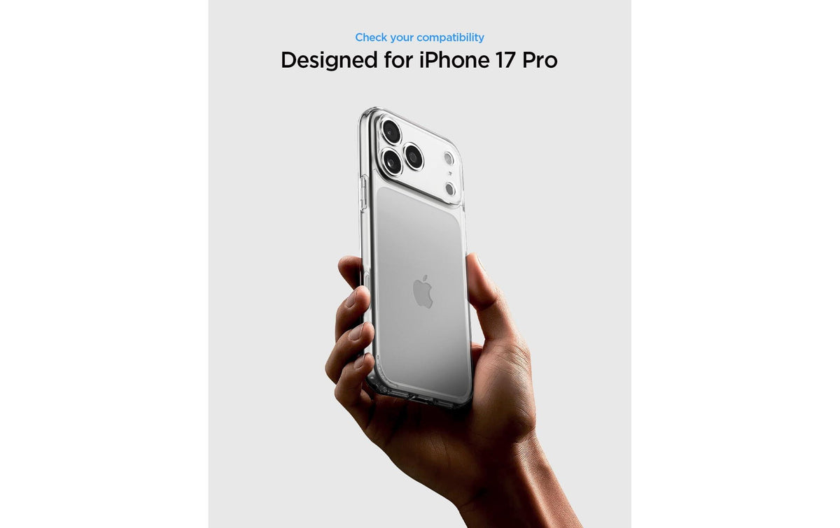 Spigen Ultra Hybrid Backcover – für Apple iPhone 17 Pro, PC+TPU, Transparent