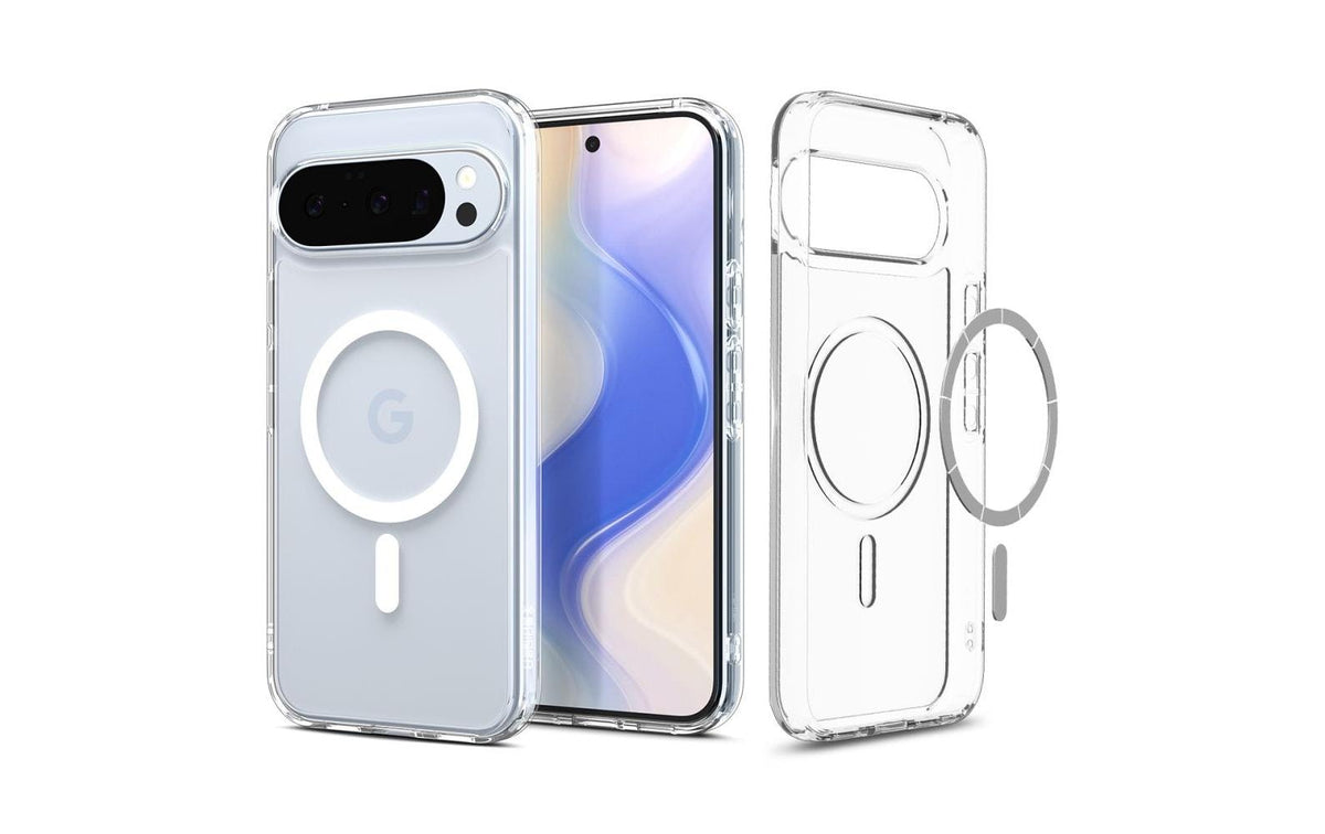 Spigen Ultra Hybrid MagFit Backcover – für Google Pixel 10 Pro / Pixel 10, Klar Weiss, bis 2 m Sturzsicher