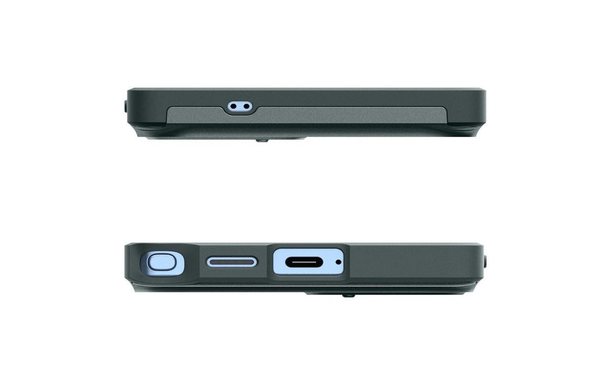 Spigen Backcover – für Samsung Galaxy S25 Ultra, PC+TPU+Silikon, Grün, bis 2 m Sturzsicher