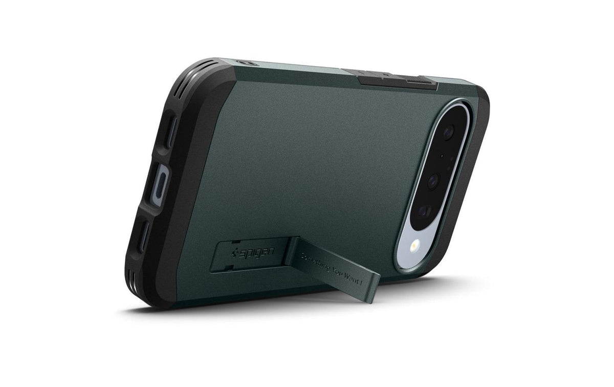 Spigen Tough Armor MagFit Rückcover – für Google Pixel 10/10 Pro, Abyss Grün, bis 1,2 m sturzsicher