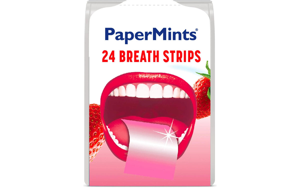 Papermints Strawberry Strips Zuckerfreie Gummibonbons