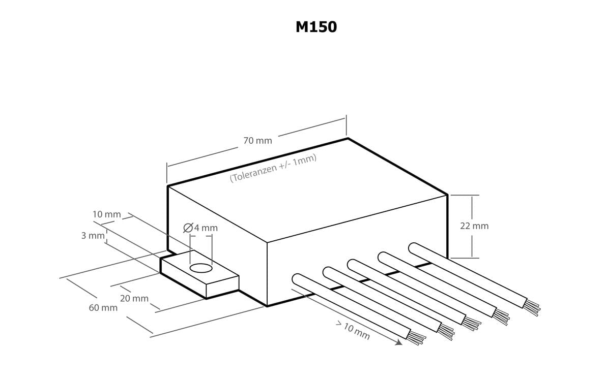 Kemo M150 DC-Puls-Konverter – 26 V DC, 2 A, 28 W, 220–230 V AC, für Kemo M012, M028, M028N