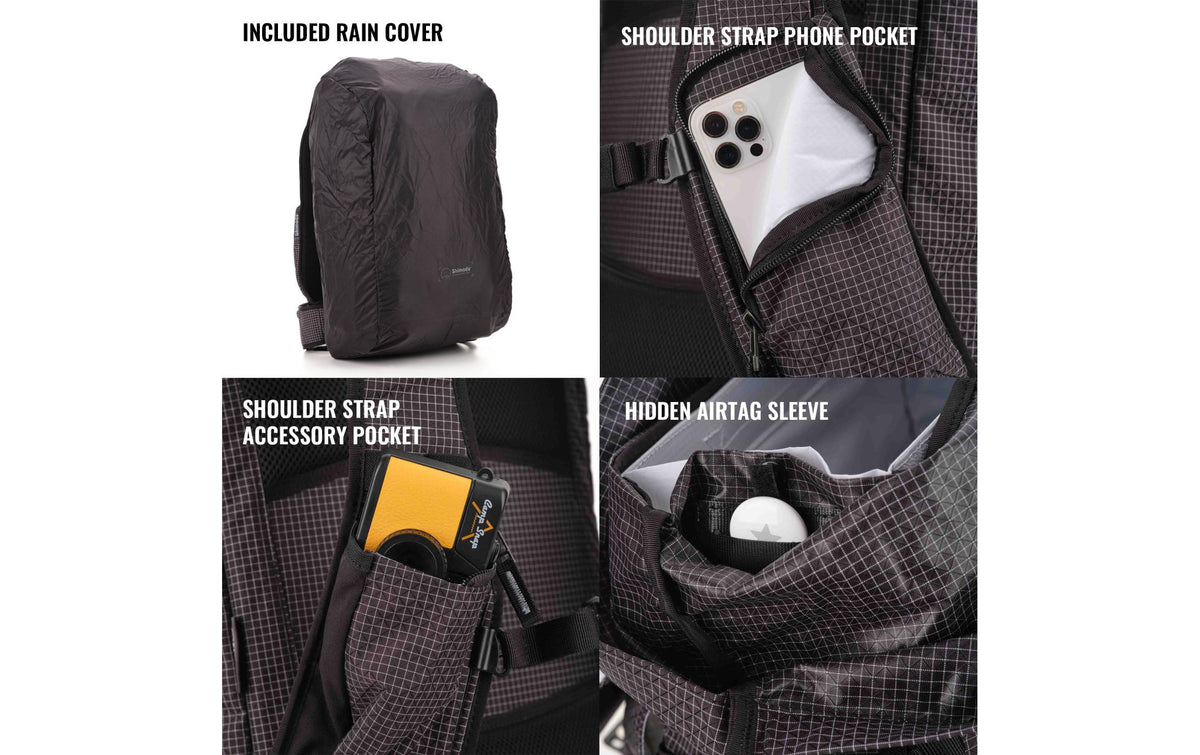 Shimoda Sidecountry 28 Kamerarucksack – Nylon, Cordura – Schwarz/Weiss – 28 l – für Notebooks bis 16"