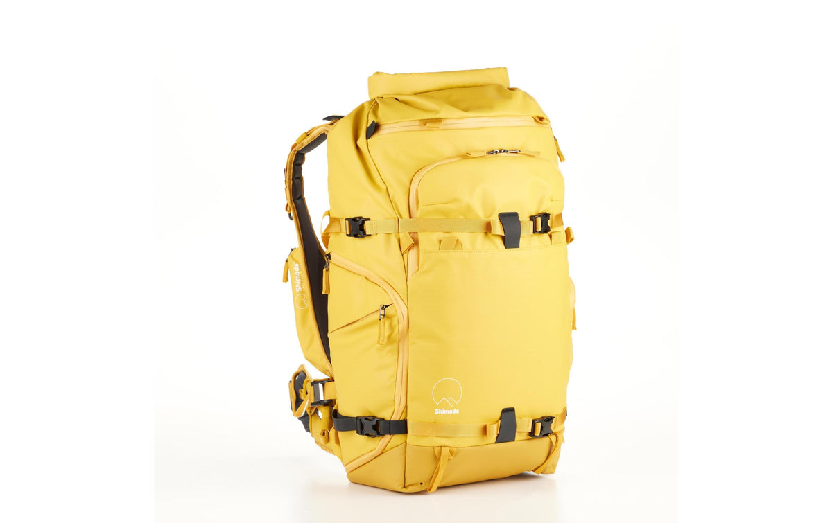 Shimoda Action X40 v2 Starter Kit Kamerarucksack – 40 l, 300 × 530 × 200 mm – Regenhülle – Gelb