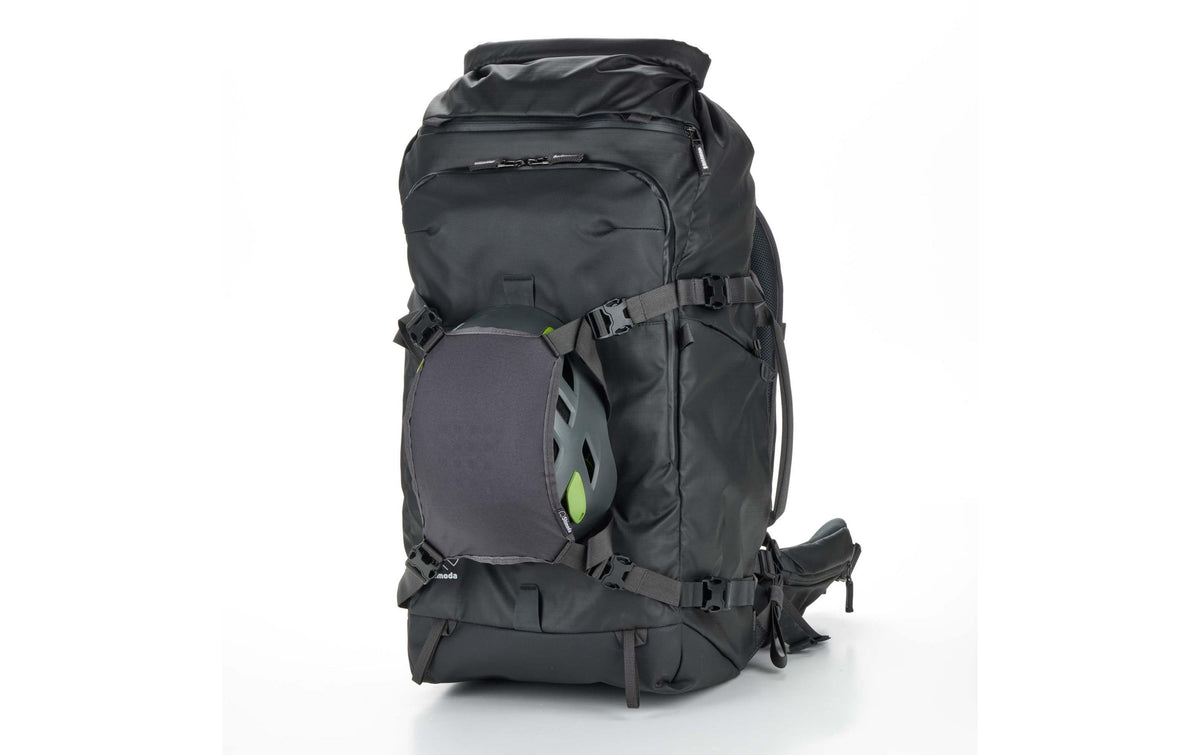 Shimoda Action X70 HD Starter Kit Kamerarucksack – 77 l, Nylon, herausnehmbares Kamerafach, Regenhülle – Grün