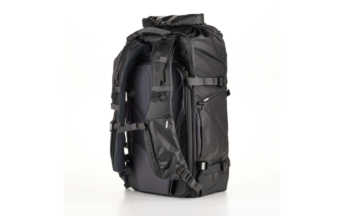 Shimoda Action X70 HD Starter Kit Kamerarucksack – 77 l, Nylon, herausnehmbares Kamerafach, Regenhülle – Grün