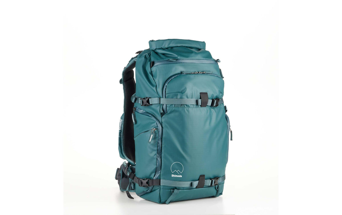Shimoda Action X30 v2 Kamerarucksack – 30 l, für 3 Objektive, Regenhülle – Türkis