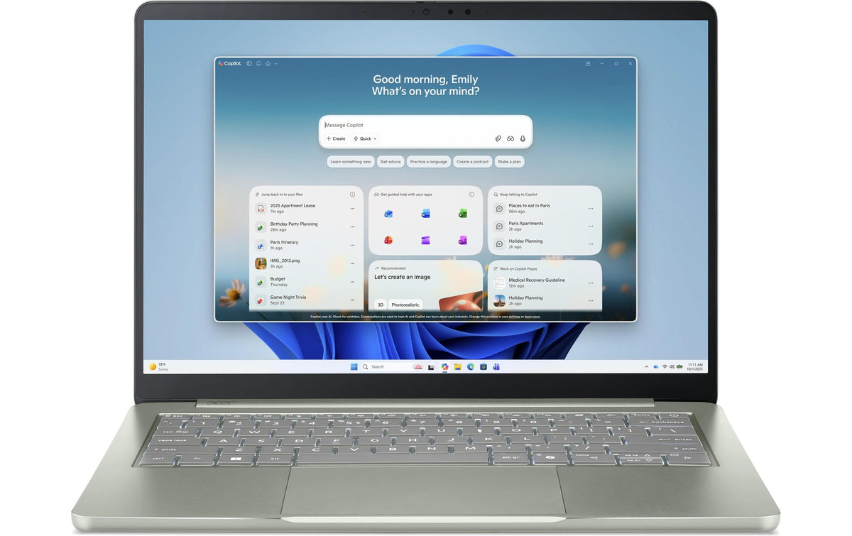 Acer Swift Air 14 – 14" WUXGA, Core 7 350, 12 GB, 512 GB SSD, Win 11 Home, QWERTZ (CH)