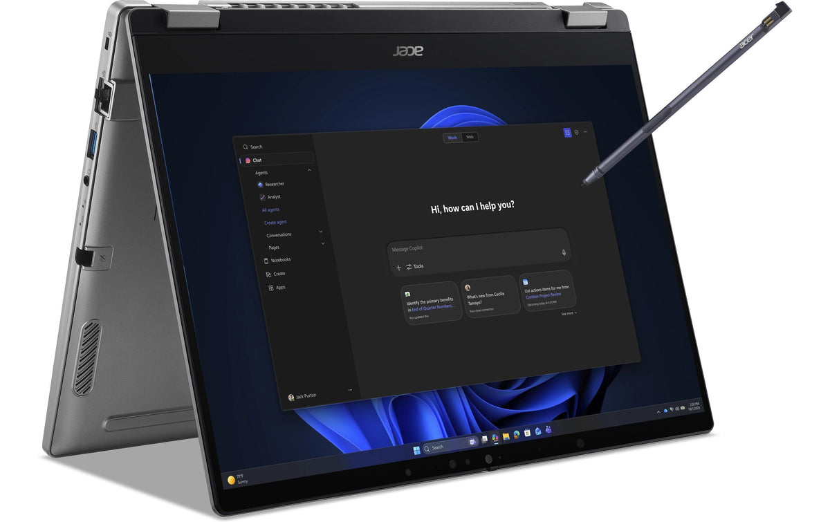 Acer TM P214RN-51 – 14" WUXGA Touch, Core 5 320, 16 GB, 512 GB SSD, Win 11 Pro, QWERTZ (CH)