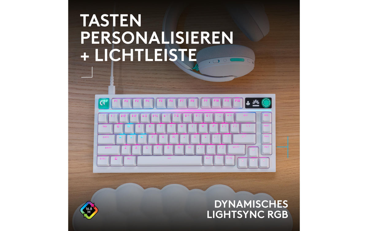 Logitech G316 X 98 – Tastatur – QWERTZ (CH) – Weiss