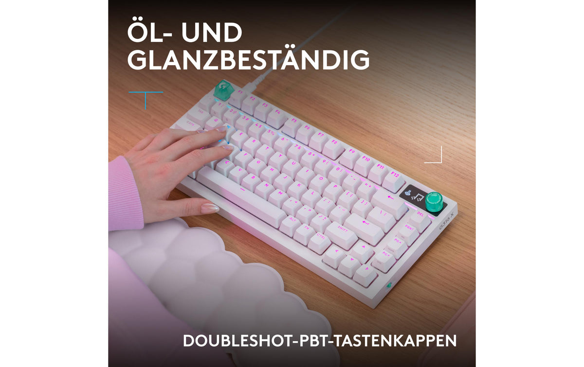 Logitech G316 X 98 – Tastatur – QWERTZ (CH) – Weiss