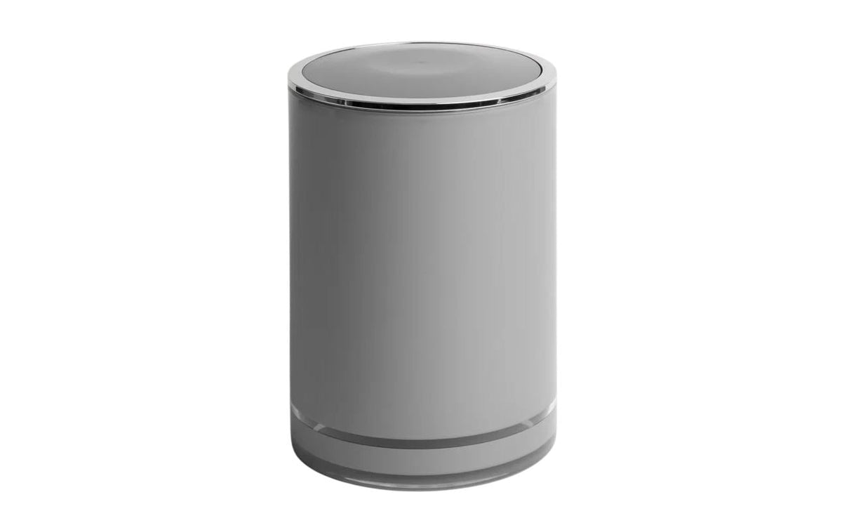 MÖVE Kosmetikeimer Line – 5 l – Acryl, rund – grau