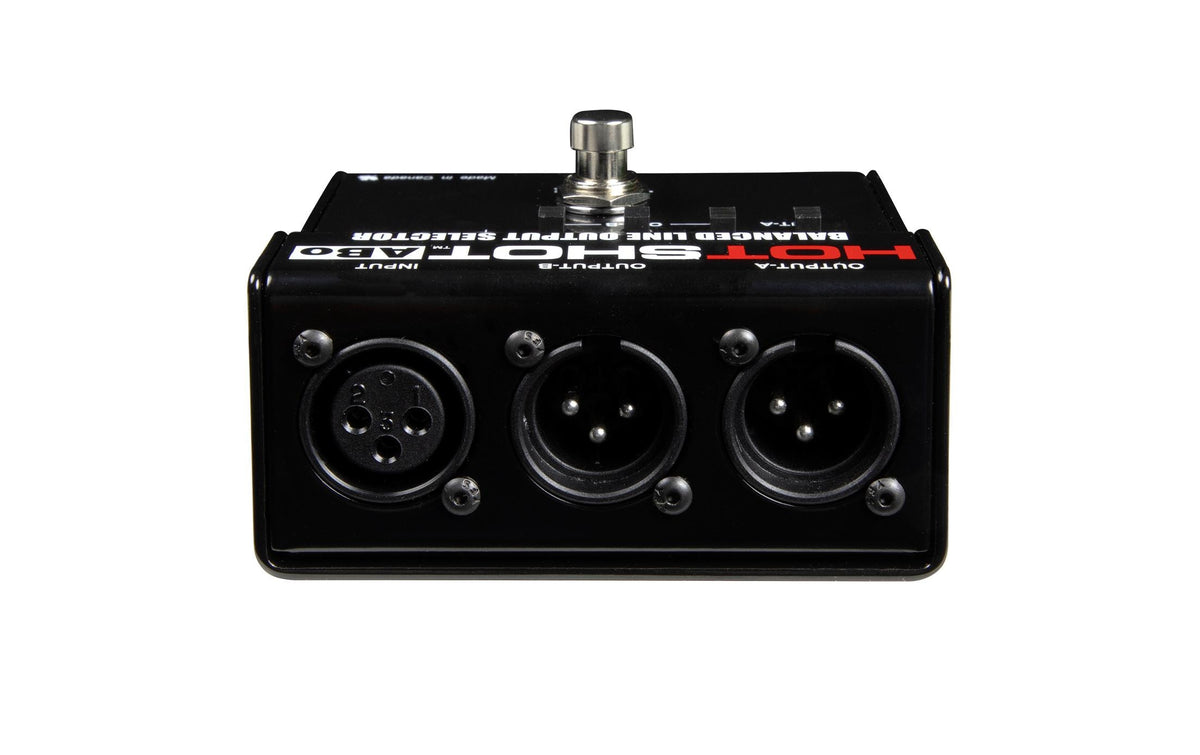 Radial HotShot ABo – Audio-Konverter – Passiver Line-Ausgangs-Selektor – 92×51×99 mm – Stahl