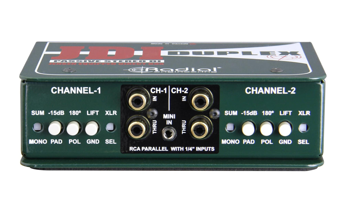 Radial JDI Duplex – Audio-Konverter – passiv, Stereo, Metall