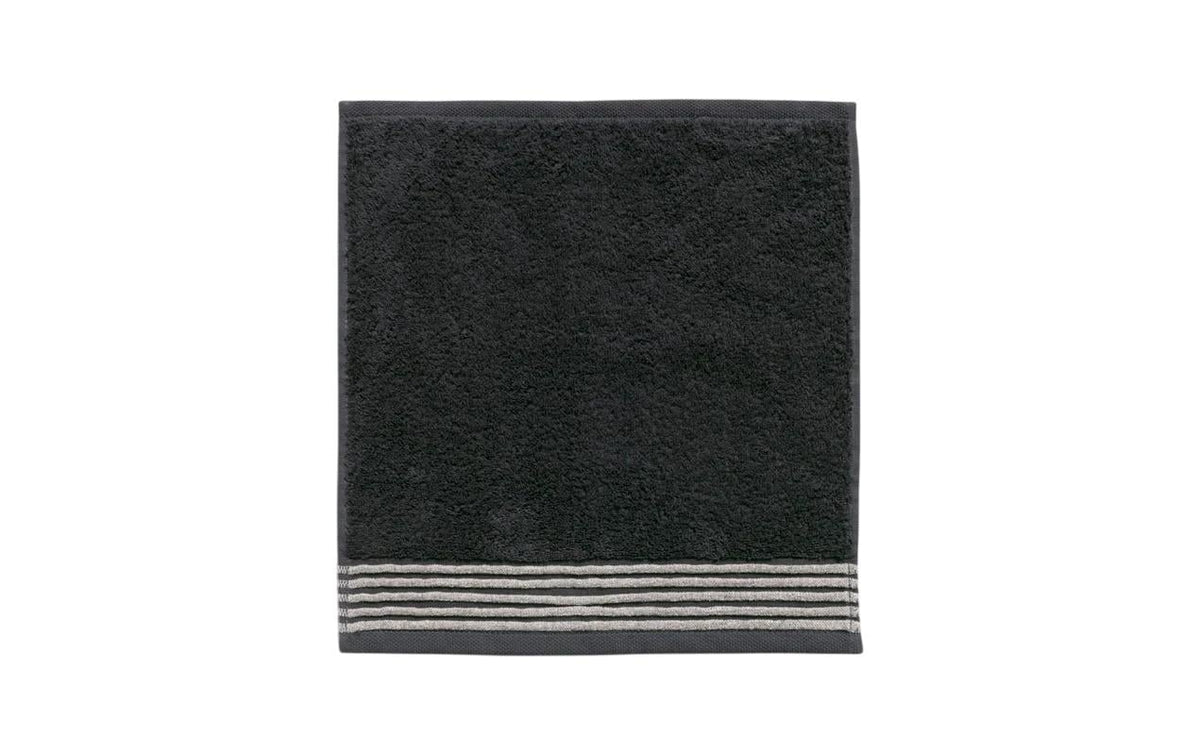 Möve Wellness Waschlappen – 30×30 cm, Baumwolle, Dunkelgrau