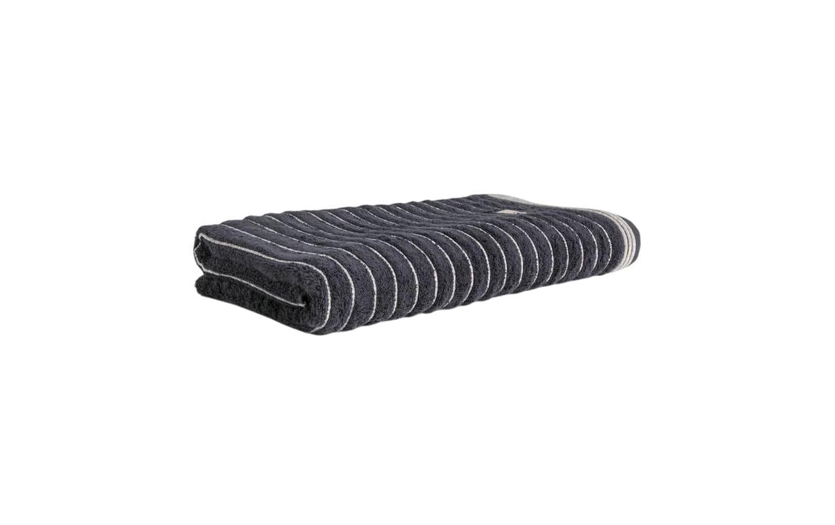 Möve Wellness Uni Welle Duschtuch – 80 × 150 cm, Dunkelgrau, Baumwolle, 480 g/m²