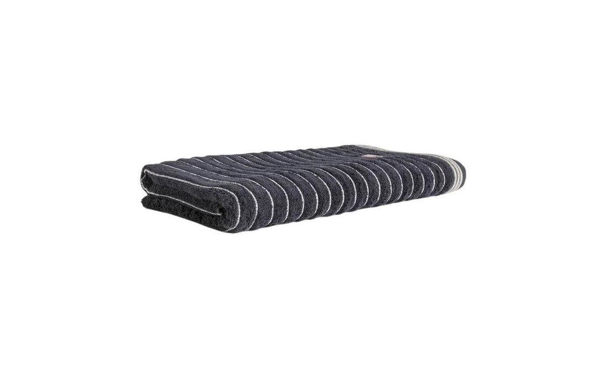 Möve Wellness Saunatuch Uni Welle – 80 × 200 cm, Dunkelgrau, Baumwolle, 480 g/m²
