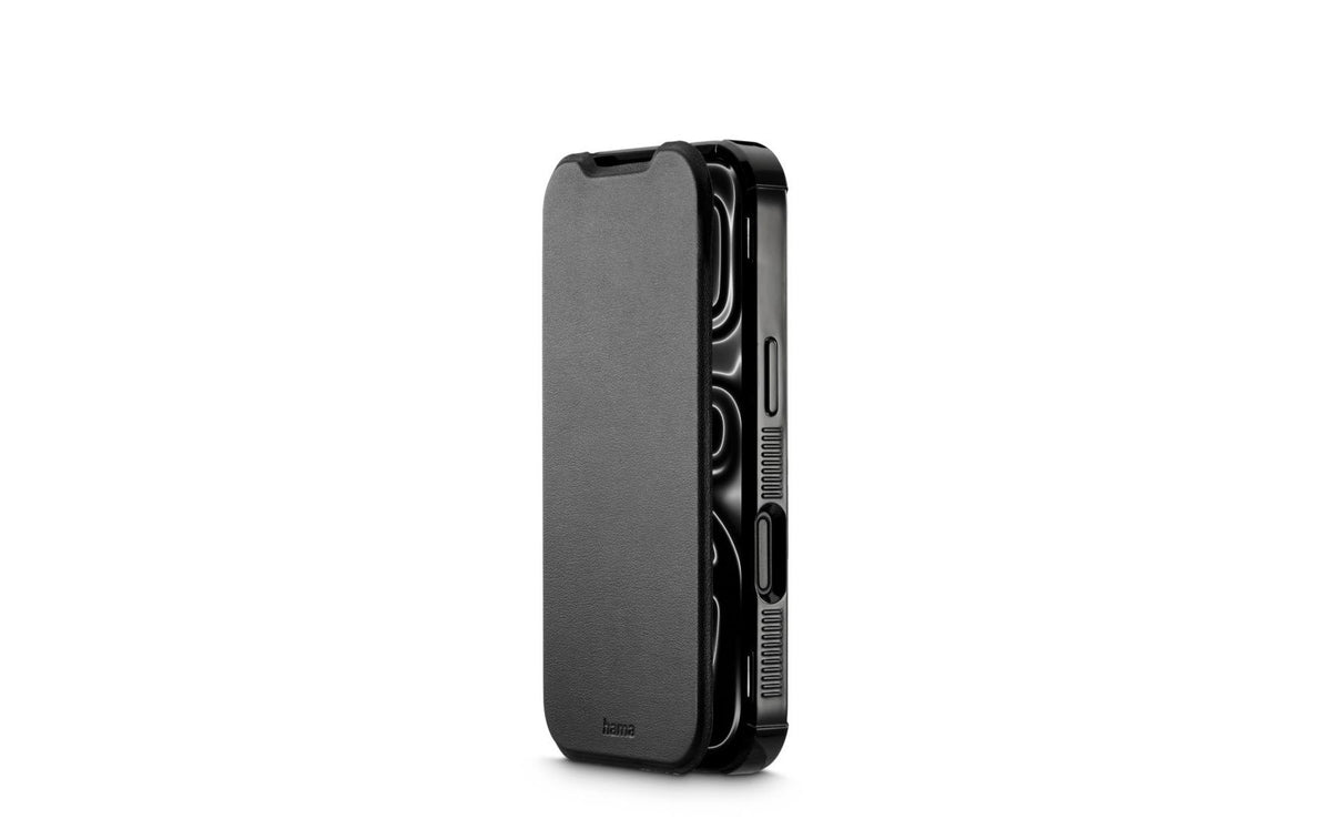 Hama Wallethülle – für Apple iPhone 17 Pro / 18 Pro, MagSafe, 2 Kartenfächer, PC+PU+TPU, Schwarz