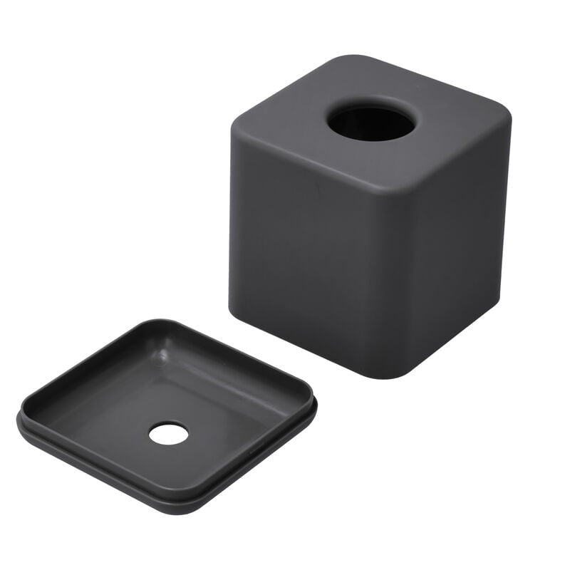 Zone Denmark Kosmetiktuchbox Ume – freistehend, Kunststoff (ABS), 13×13×15,1 cm, schwarz