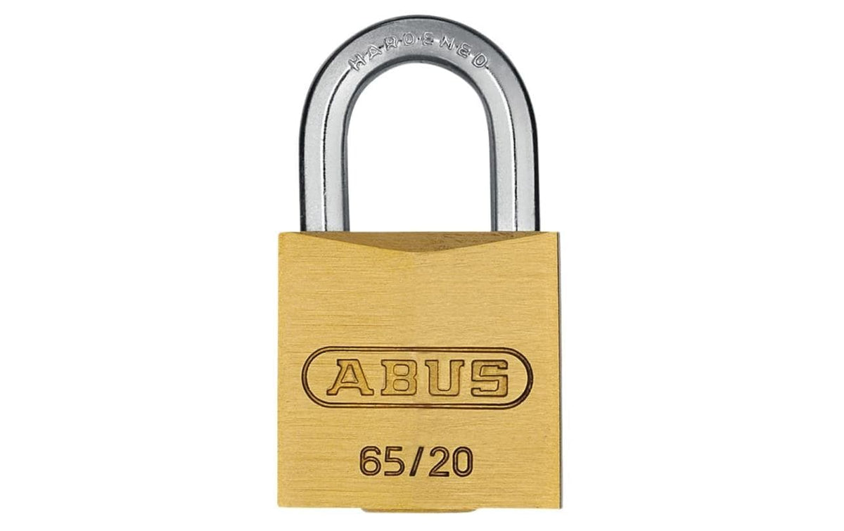 ABUS 65/20 Twins B/DFNLI Vorhängeschloss – Messing/Stahl, Bügel H×B 11×9 mm, Sicherheitslevel 3, Aussen