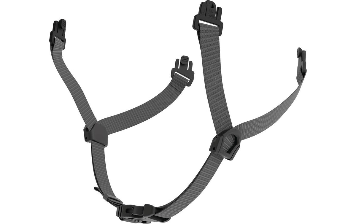 ABUS Kinnriemen Scator-E – Einheitsgrösse, 17 cm – Textil, Schwarz