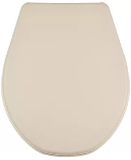 Diaqua Toilettensitz – Polypropylen, Beige, Rund, 39,5 × 45,5 cm