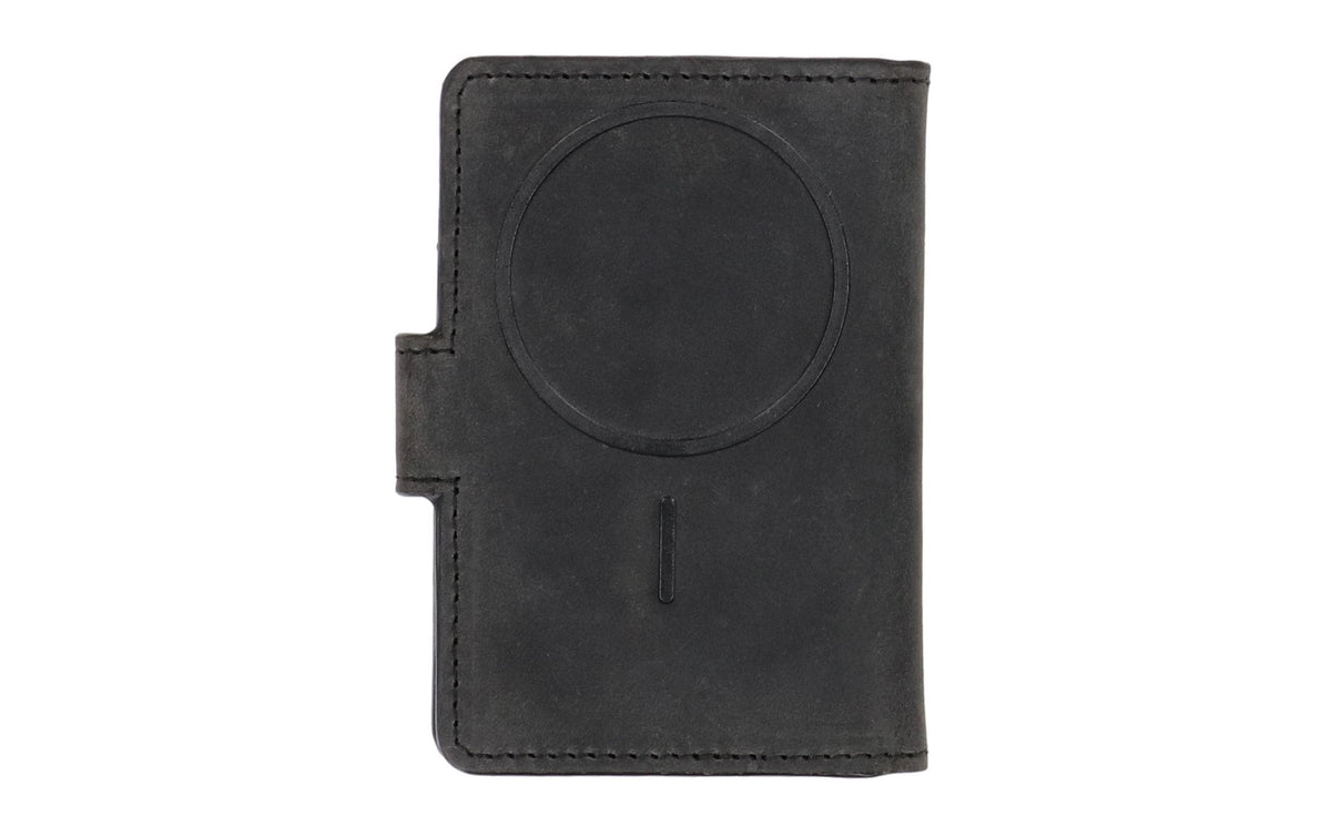 Valenta Card Wallet Leather MagSafe – Kartenhalter/Wallet – MagSafe – für iPhone (MagSafe) – Schwarz