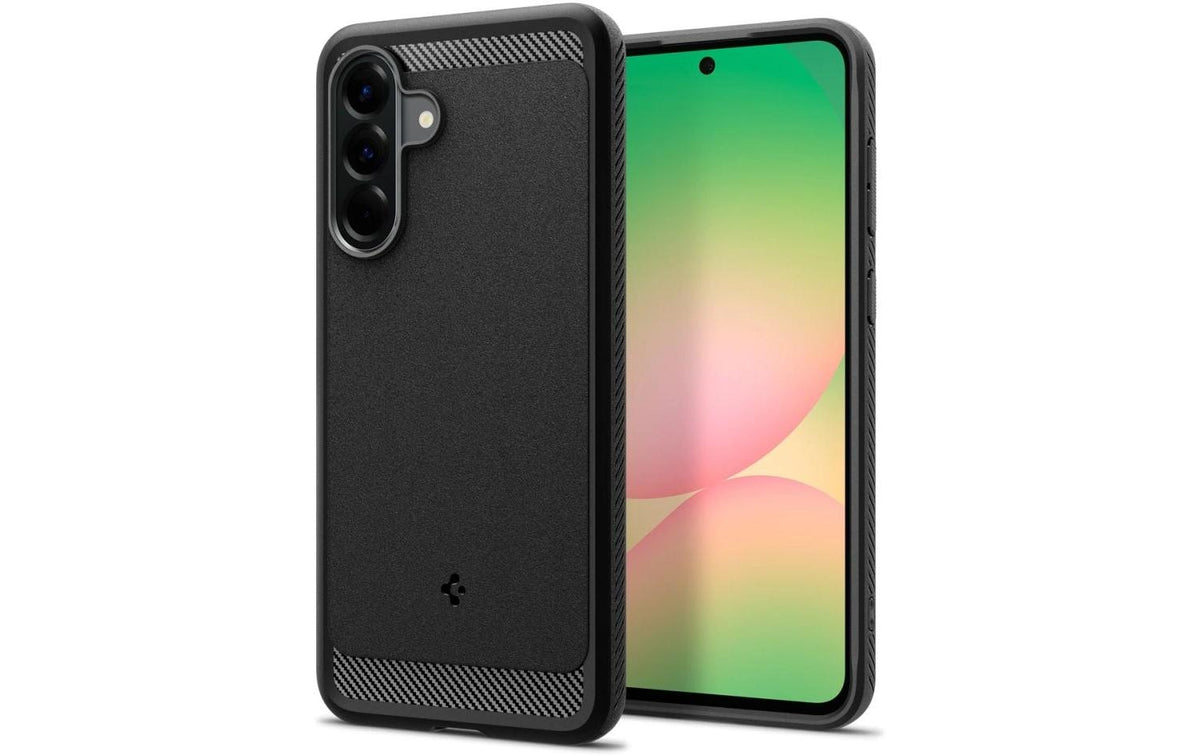Spigen Rugged Armor – Backcover – für Samsung Galaxy A56 5G, TPU, Schwarz