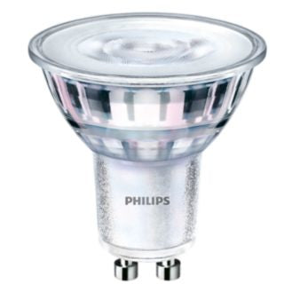 Philips LED-Leuchtmittel GU10 – Warmweiss 2700 K, 250 lm, 4 W, dimmbar – 36° – Silber