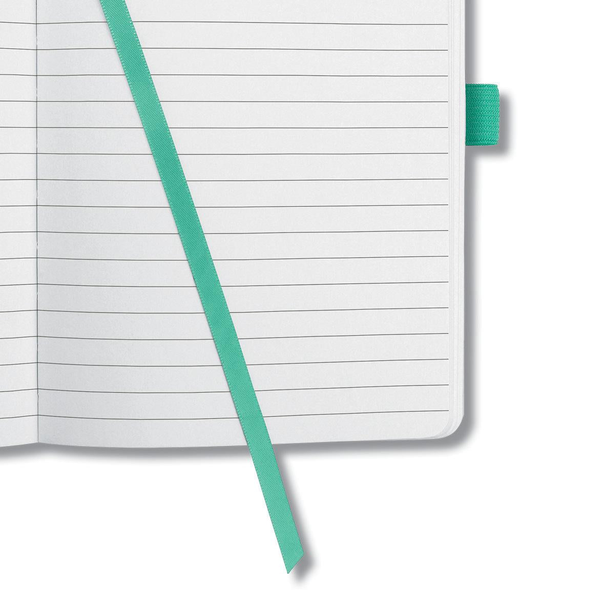 Sigel Notizbuch A6, liniert, Fadenheftung, Karton, 174 Seiten, perforiert, 80 g/m² – mintgrün