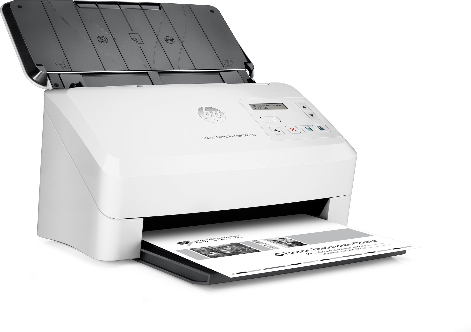 HP ScanJet Enterprise Flow 7000 s3 – Einzugsscanner, A4, Duplex, 75 ppm, ADF 80 Blatt, USB
