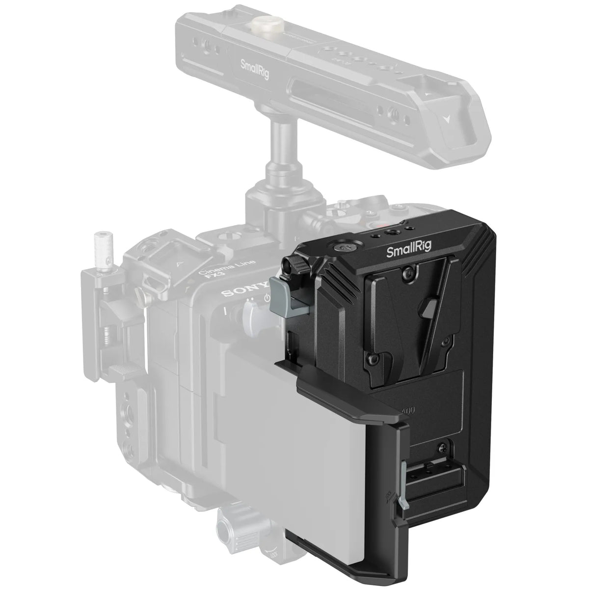 SmallRig 5228 V-Mount-Akkuplatte – 20000 mAh, 16,8 V, 95,5 × 79,5 × 112 mm – für V-Mount-Akkus – Schwarz