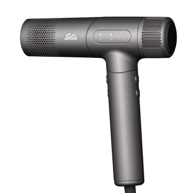 Solis Haartrockner AirVolution 280SE – 1600 W, Ionen, Cool-Shot – 2,2 m Kabel – Grau
