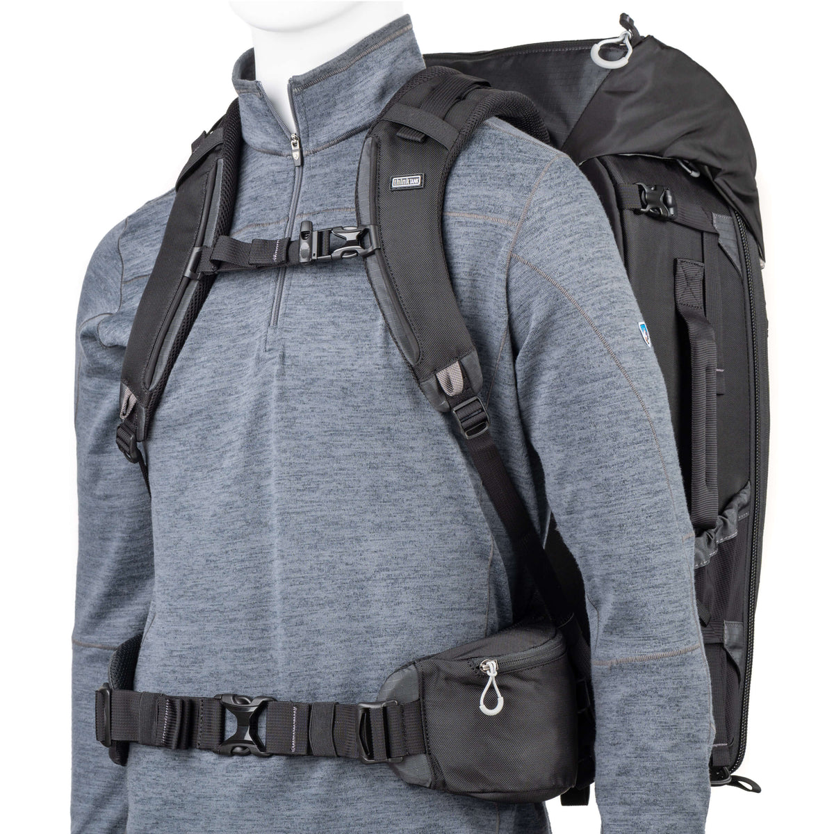 Think Tank FirstLight 46L+ Kamerarucksack – 46 l, 8 Objektive, wasserabweisend – für DSLR, Drohnen – Schwarz