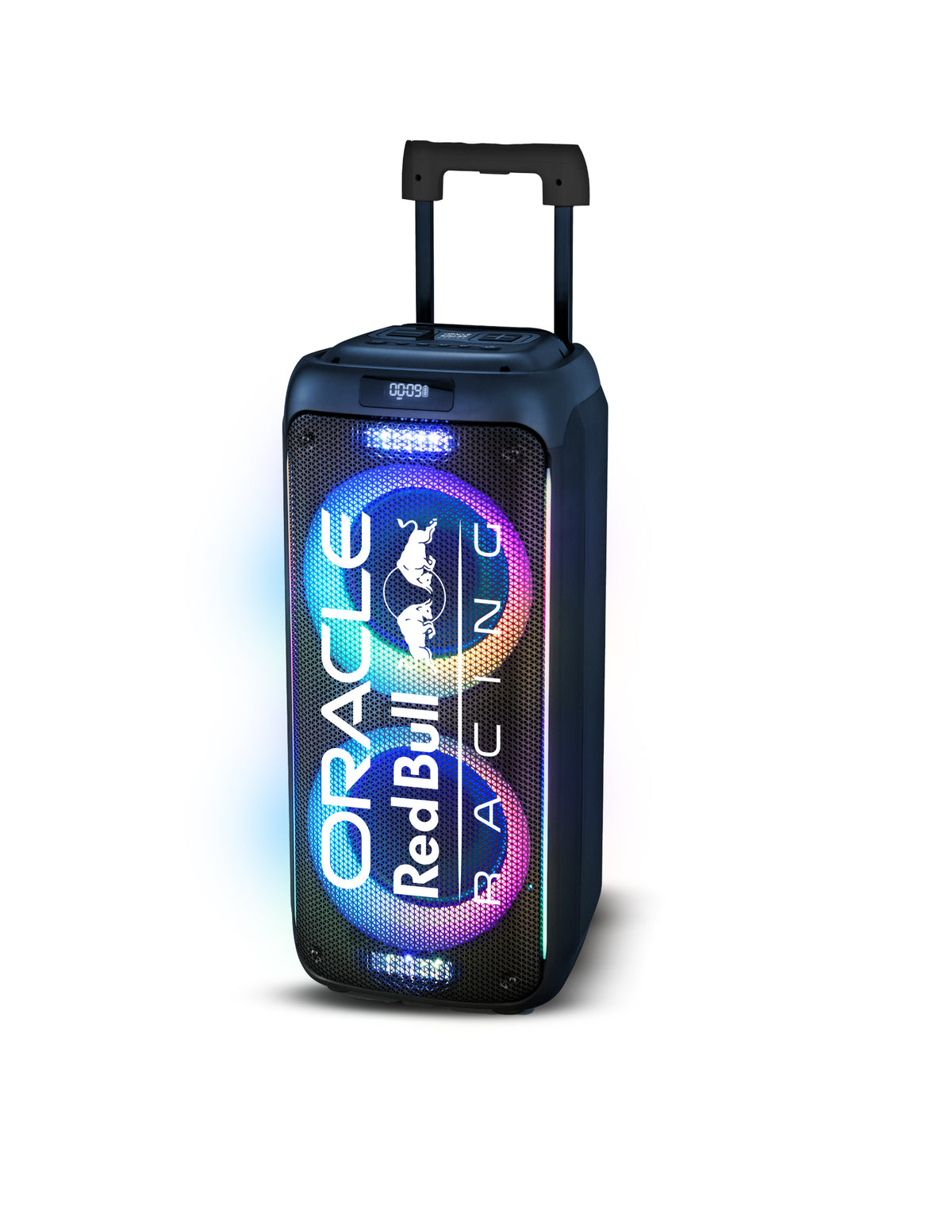Red Bull Racing Oracle Red Bull Racing RB-SK220 – Bluetooth-Lautsprecher – 320 W, IPX5, 3 h, LED-Beleuchtung, Schwarz