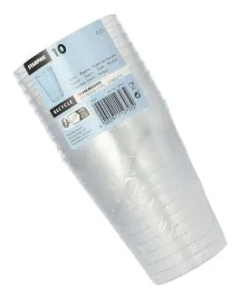 Papstar Trinkbecher, PS – 2 dl – Ø 7,5 cm – transparent – 10 Stk.