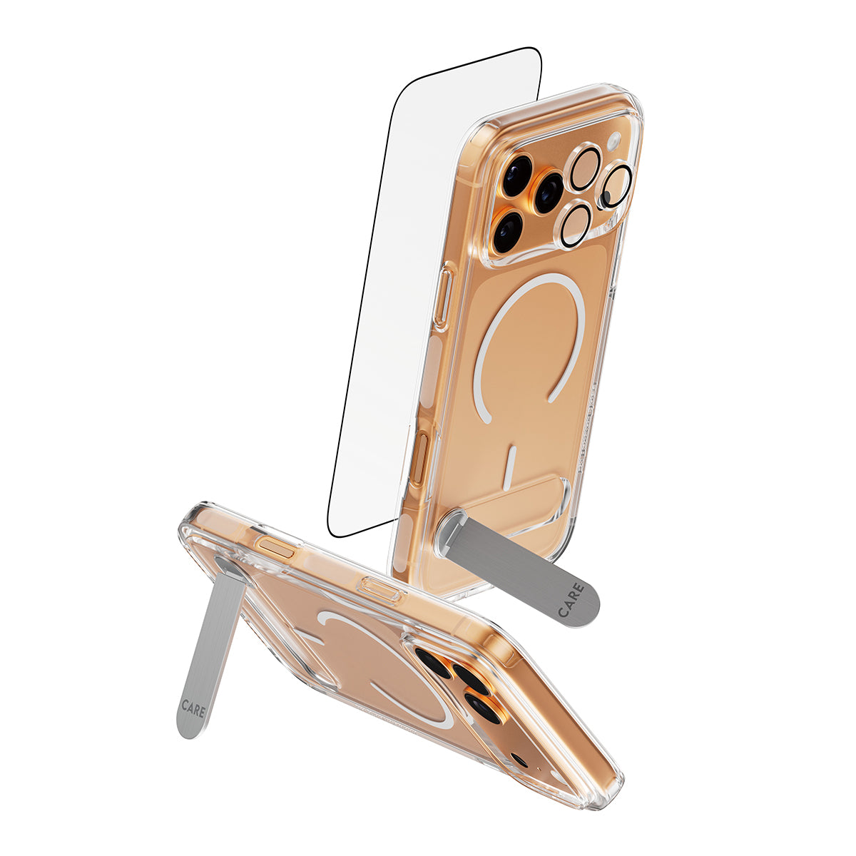 PanzerGlass Feature Kick Backcover – für Apple iPhone 17 Pro Max, Transparent, bis 4,8 m sturzsicher