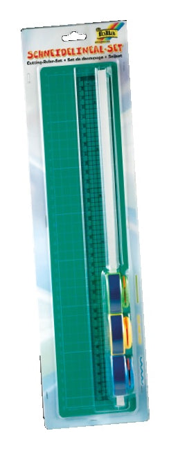 Folia Schneidematte mit Lineal – 8 × 36 cm – Mehrfarbig