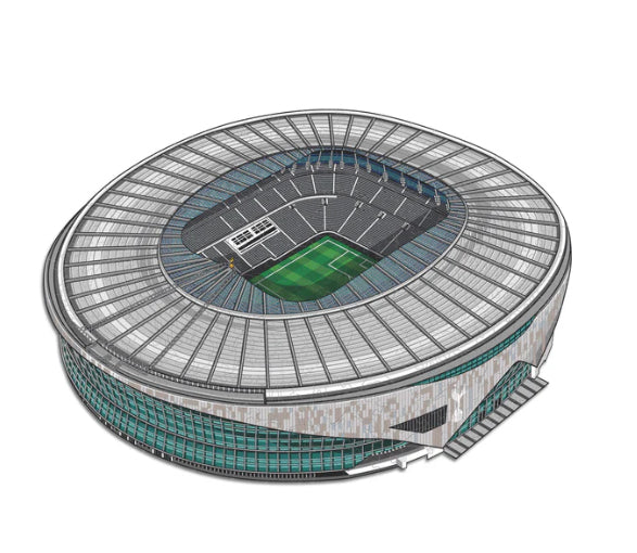 Iconic Puzzles Tottenham Hotspur FC – Stadion – Logikspiel, 1 Spieler, ab 10 Jahren