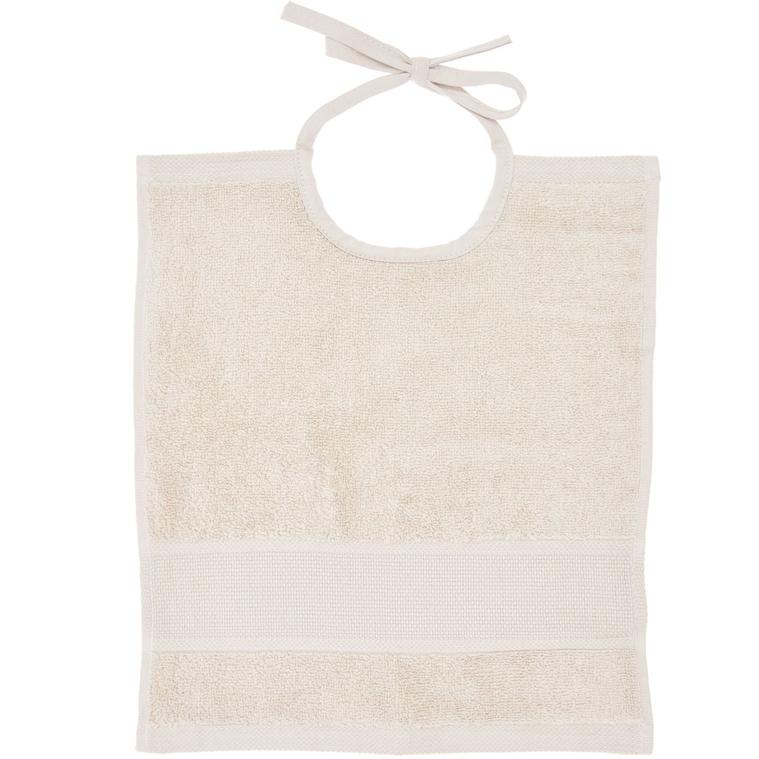 Rico Design Lätzchen – 30 × 34 cm, Hellbeige, 100% Baumwolle, GOTS