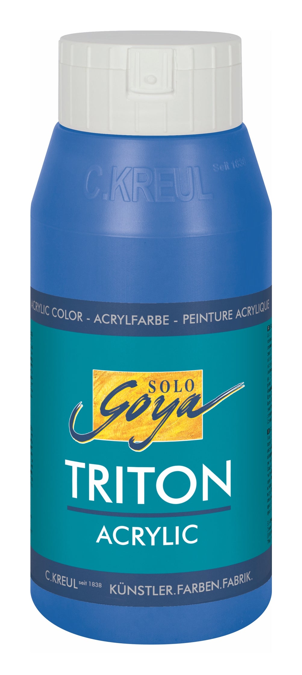 KREUL Triton Acrylfarbe – Beige, lichtecht – 750 ml – für Stein