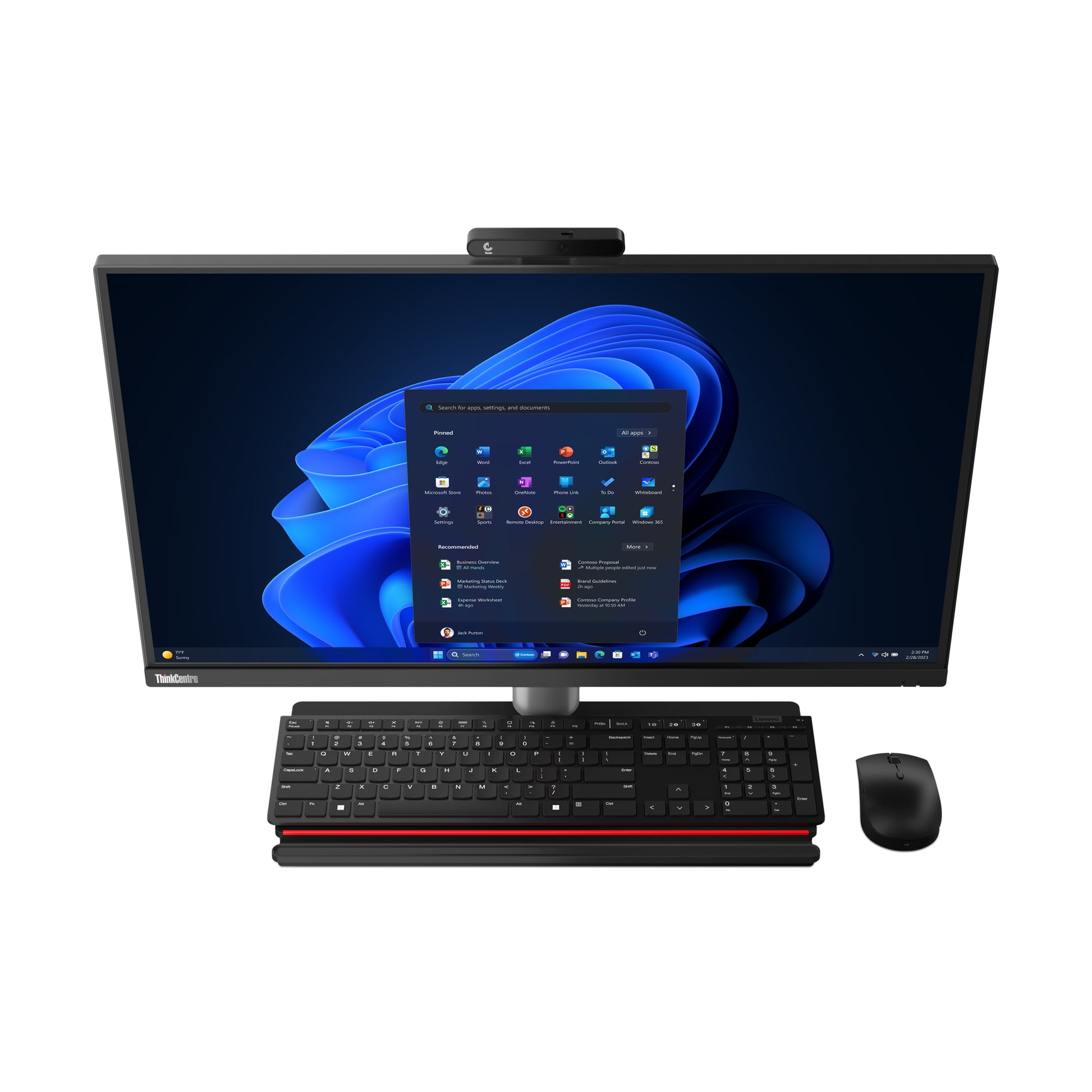 Lenovo All-in-One – 27" Quad HD, Intel Core i7-13700, 16 GB RAM, 512 GB SSD, Windows 11 Pro