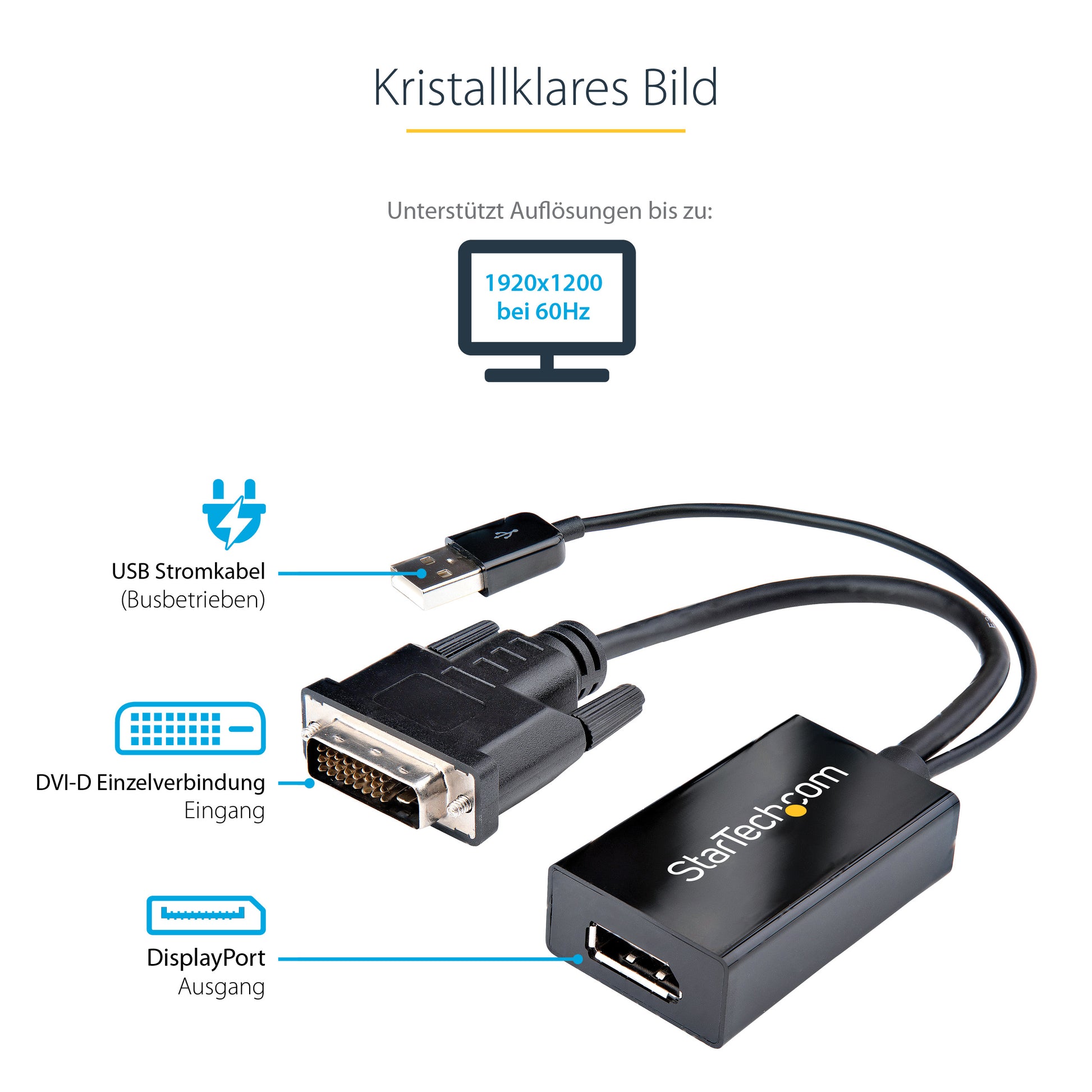 StarTech.com DVI auf DisplayPort Adapter