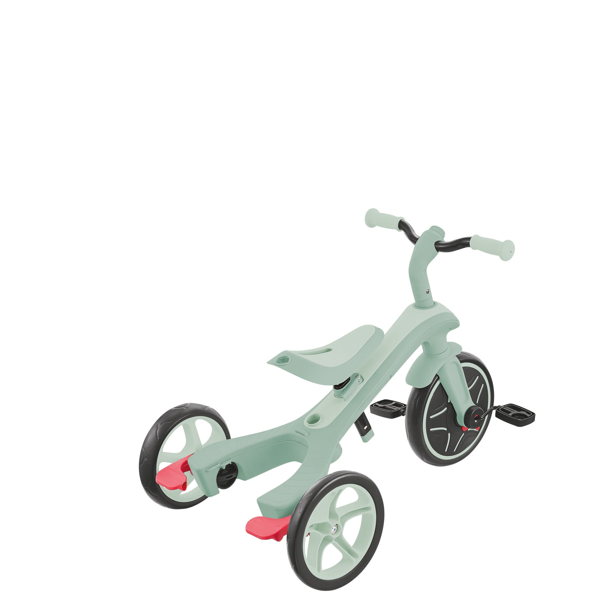 Globber Explorer 4-in-1 Dreirad – Schiebestange, verstellbarer Sitz – Ø 25,4 cm – ab 10 M. – Pistazie