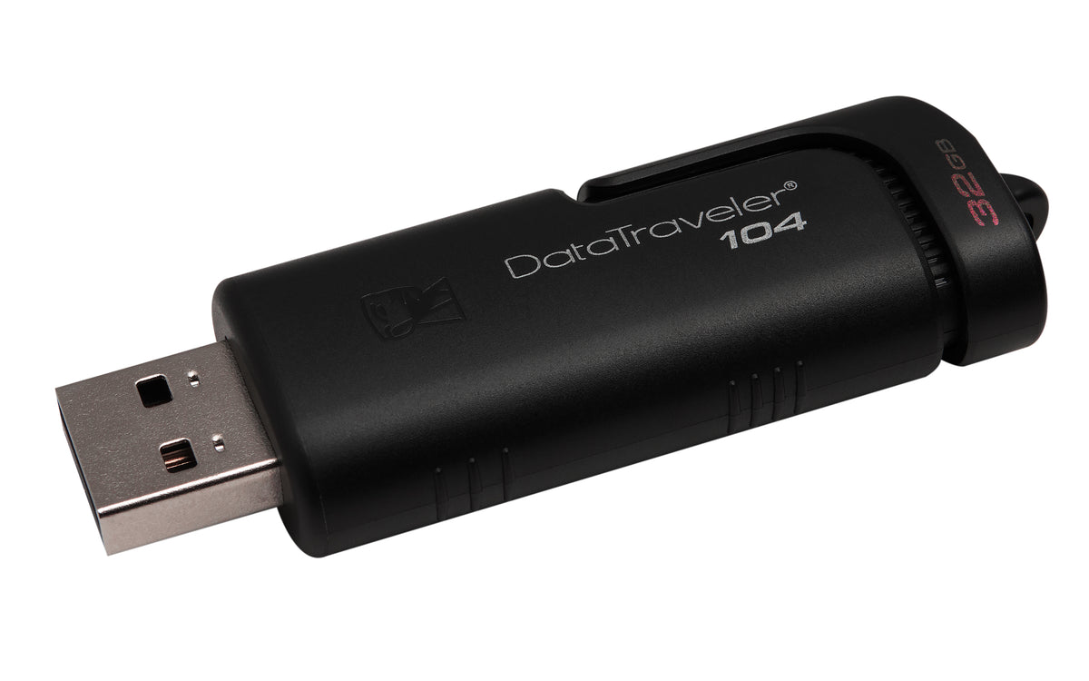 Kingston Technology Kingston DataTraveler 104 – 32 GB, USB Typ-A, USB 2.0 – für Windows, Mac, Linux und ChromeOS