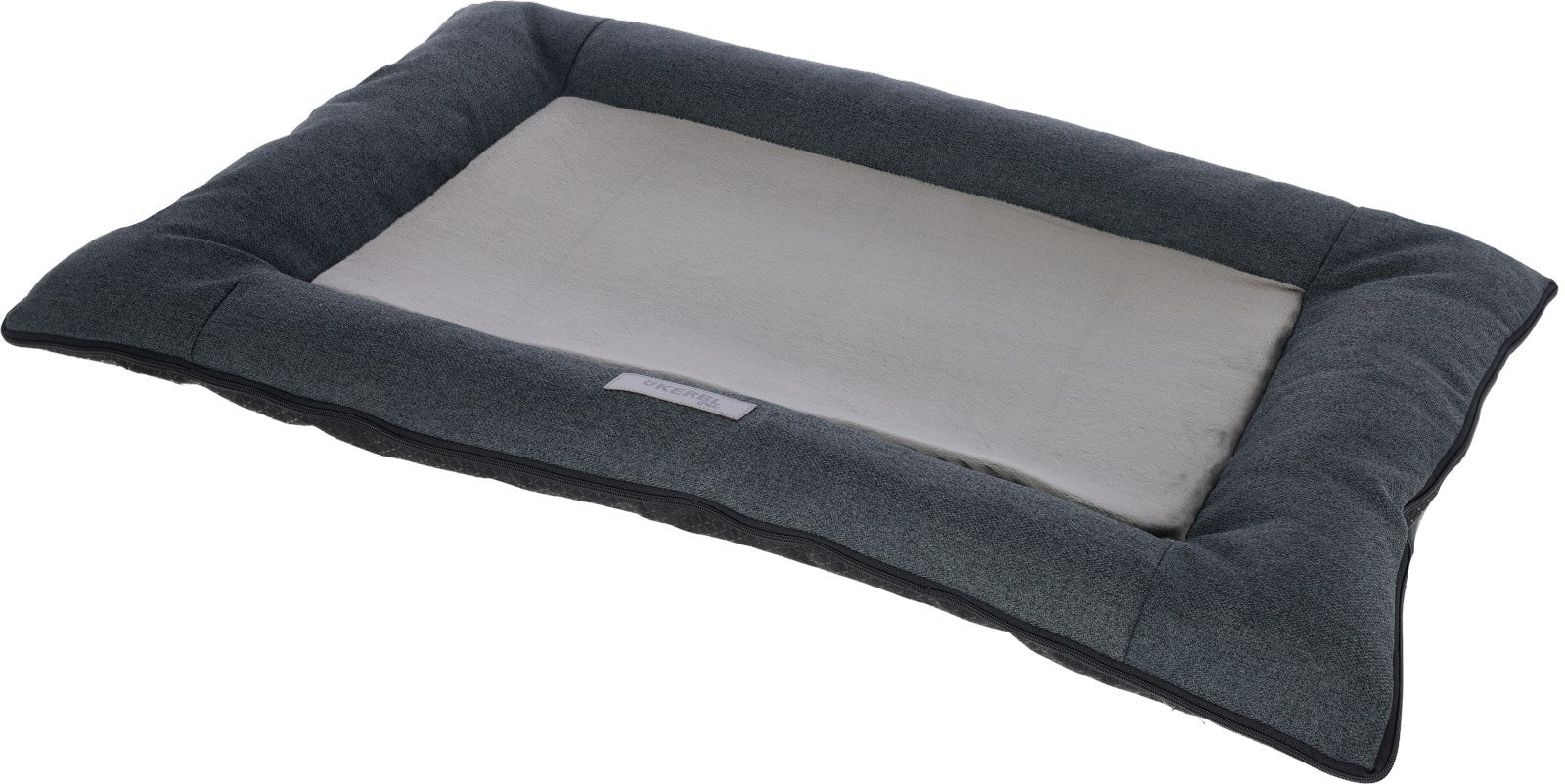Kerbl Platin Ortho Hundekissen – 70 × 100 × 9 cm, Schaumstoff, abnehmbarer Bezug, Anti-Rutsch-Basis, Grau