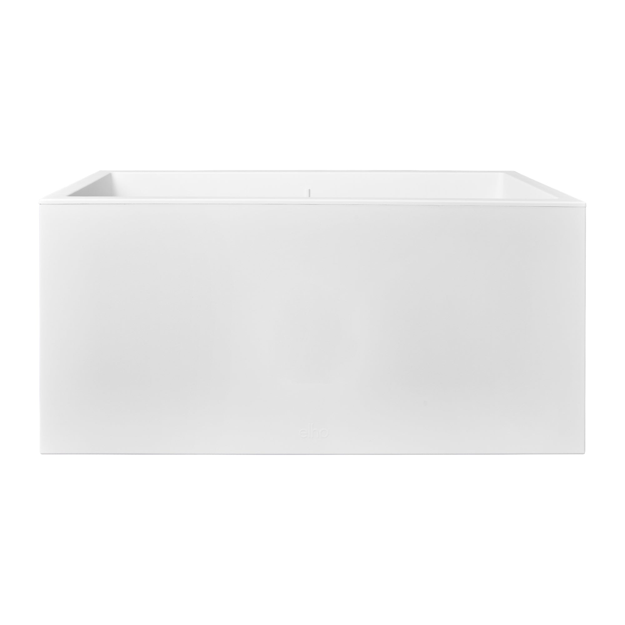 elho Vivo Next Lang 80 Pflanzkübel – 63 l – Recycling-Kunststoff, Weiss